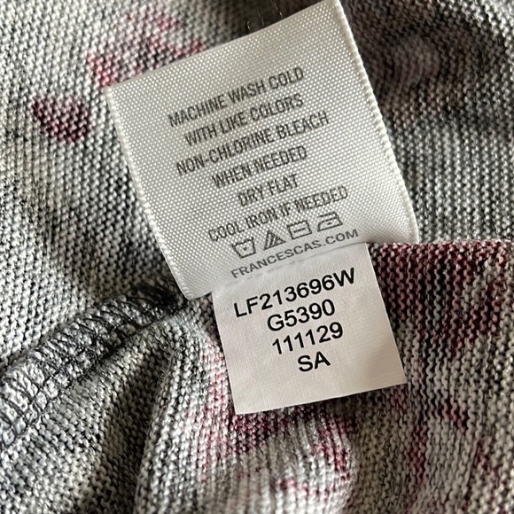 Alya  Floral Choker Neck  Casual  Boho Dress Ties in Back   Bell Sleeves  Size S - Picture 9 of 11